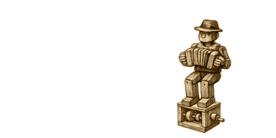 A wooden automaton
